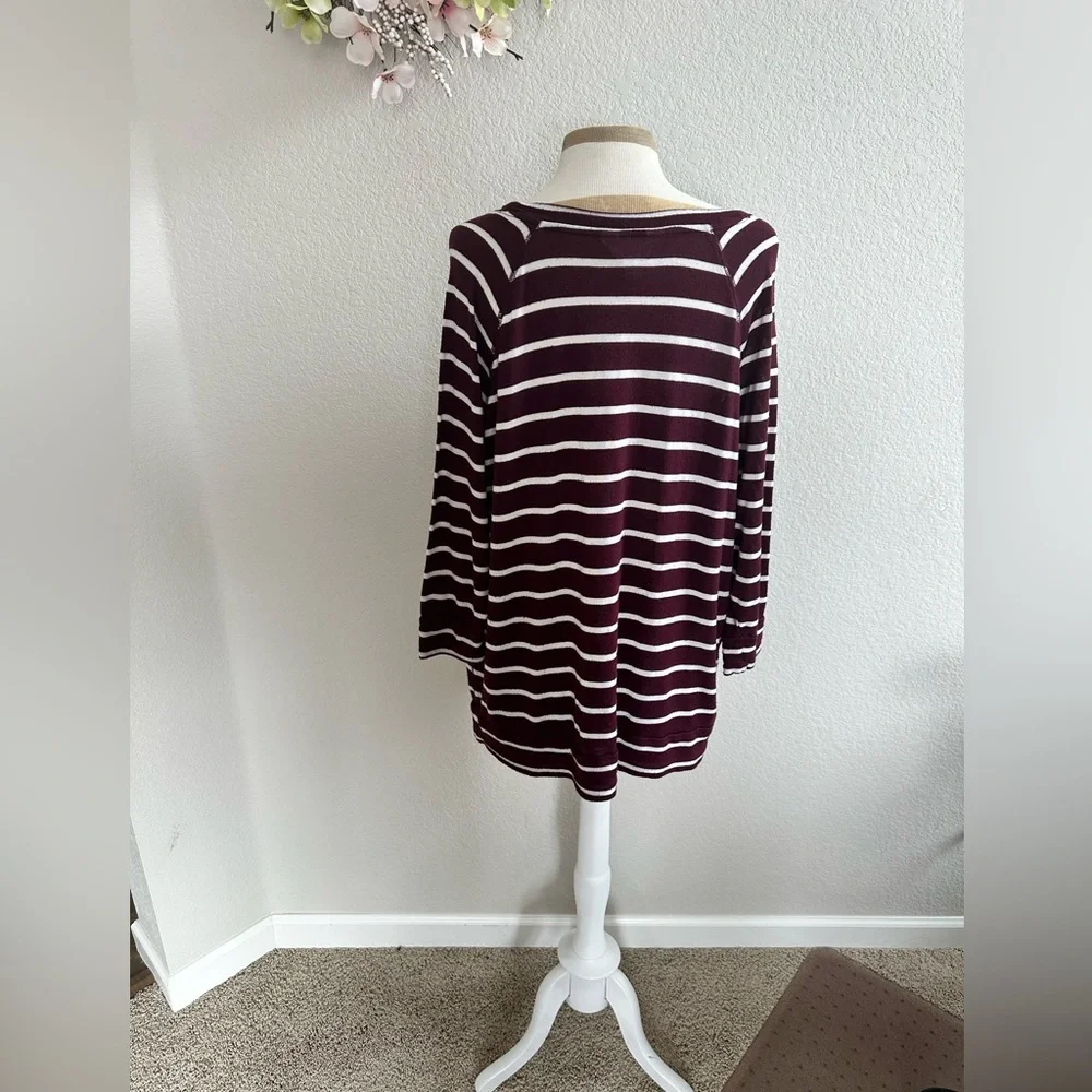 Market & Spruce stripped long sleeve top size 1X